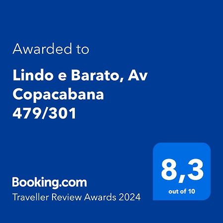 Lindo E Barato, Av Copacabana 479/301 Ρίο ντε Τζανέιρο Εξωτερικό φωτογραφία